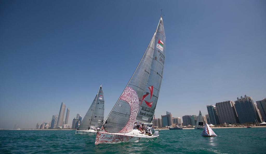 EFG Bank - Sailing Arabia The Tour 2013. <br />
Pictures of the Al -Thuraya Bank Muscat  skippered by Dee Caffari with and an all female crew - Sarah Hornby, Elizabeth Bayliss, Katherine Pettibone, Basma Al Nofali, Raiya Al Habsi, Rajaa Al Uwaisi, Ibtisam Al Salmi, Tahira Al Yahyaee and Asrar Al Ajmi<br />
 © Mark Lloyd http://www.lloyd-images.com